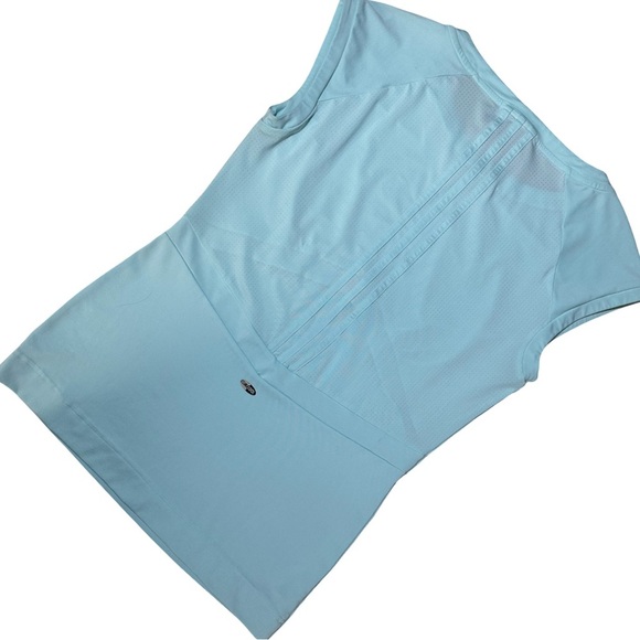 Adidas ClimaCool Clima365 Blue Teal Women’s Top Size Medium - Picture 2 of 10